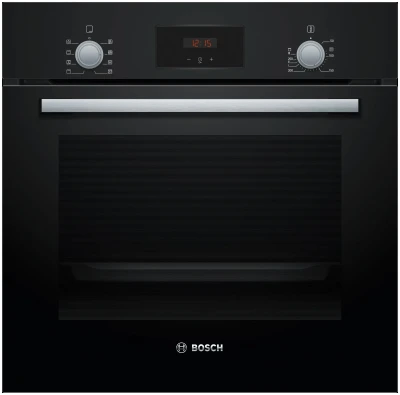 Электрический духовой шкаф Bosch HBF113BA0Q Serie 2, черный, AquaClean, 66 л, 5 режимов