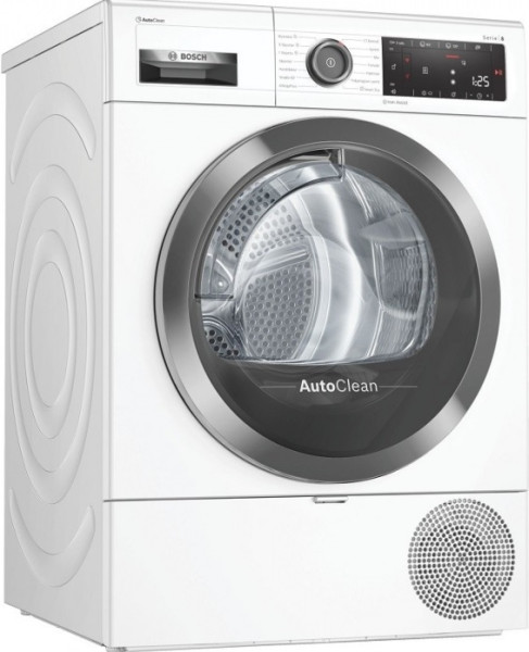 Сушильная машина Bosch Serie 8 WTX8HKL9SN, 9 кг, конденсационная, с тепловым насосом, 14 программ