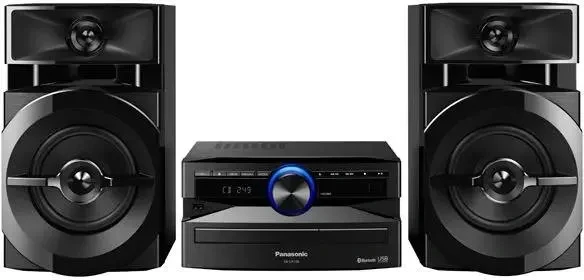 Музыкальный центр PANASONIC SC-UX100EE-K, черный, эквалайзер, громкость воспроизведения