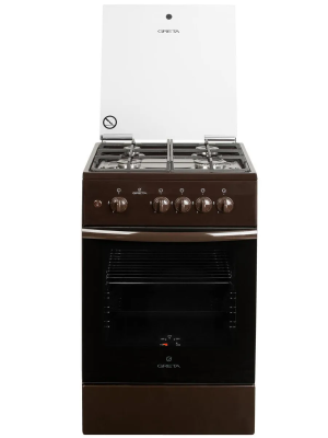 Газовая плита GRETA 1470 GG 5072 CG 38(B), коричневый