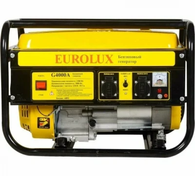 Генератор EUROLUX G4000A 6.5лс 3.3кВт бензин 220в 15л