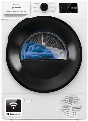 Сушильная машина GORENJE DGPNE82GNLW, класс энергопотребления A++, загрузка до 8 кг