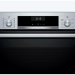 Электрический духовой шкаф Bosch HBG517ES0R, Serie 6, нержавеющая сталь, 71 л, 7 режимов, AquaClean, телескопические направляющие