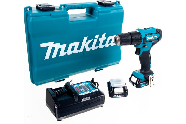 Дрель-шуруповерт Makita HP333DWAE (с 2-мя АКБ, кейс)