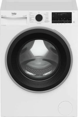 Стиральная машина Beko B3WFR572WB, белая, с фронтальной загрузкой, с паром, 7кг, 1200об/мин, инверторная