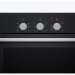 Электрический духовой шкаф Bosch HBF011BA0Q, черный, Serie 2, традиционная очистка, 5 режимов 