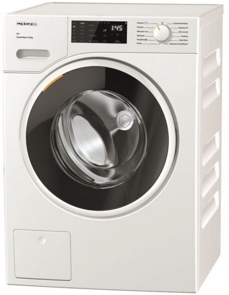 Стиральная машина Miele WWD020WCS, белая, 8 кг, 1400 об/мин, с паром, 12 программ, инверторная
