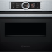 Компактный электрический духовой шкаф Bosch CMG636BS1, Serie 8, нержавеющая сталь, EcoClean, с СВЧ, переключатель Control Ring