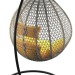 Подвесное кресло Loftyhome Kiwano 1191 Grey Spots/Yellow