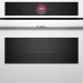 Духовой шкаф электрический Bosch CMG7241W1 белый, Serie 8, AquaClean, с СВЧ, 10 режимов