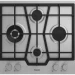 Газовая варочная панель Hotpoint HGMT 643 W I, чугунные решетки, газ-контроль конфорок, электроподжиг