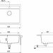 Кухонная мойка Aquasanita Quadro SQQ100W (argent 220)