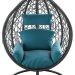Подвесное кресло Loftyhome Noni 1147 Dark Grey/Blue