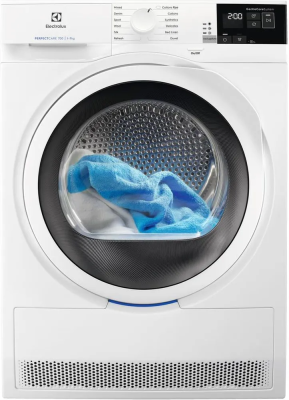 Сушильная машина Electrolux PerfectCare 700 EW7H457W, белый, с тепловым насосом, 7 кг, с дисплеем, электронное управление