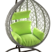 Подвесное кресло Loftyhome Noni 1147 Grey Spots/Green