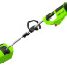 Снегоуборщик Greenworks GD40SS (без АКБ), несамоходный, аккумуляторный,  двигатель бесщеточный