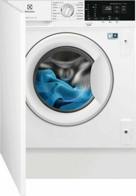 Встраиваемая стиральная машина Electrolux EWN7F447WI PerfectCare 700, белая, 7 кг, 1400 об/мин, инверторная, 14 программ, с паром