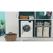 Стиральная машина Indesit BWE 81282 L, белая, 8кг, 1200об/мин, инверторная, с фронтальной загрузкой