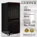 Холодильник трехкамерный HARPER RH6966BI, 404 л, Total No Frost, А ++, black glass