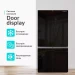 Холодильник трехкамерный HARPER RH6966BW, 628 л, Total No Frost, А++, инверторный, black glass