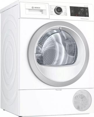 Сушильная машина Bosch WTU8769SSN белый, Serie 6, отдельностоящая, A++, конденсационная, загрузка 9кг, 14 программ