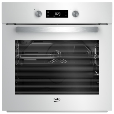 Духовой шкаф BEKO BIE 21300 W, белый, 71 л, утапливаемые переключатели, 6 режимом, функция Booster