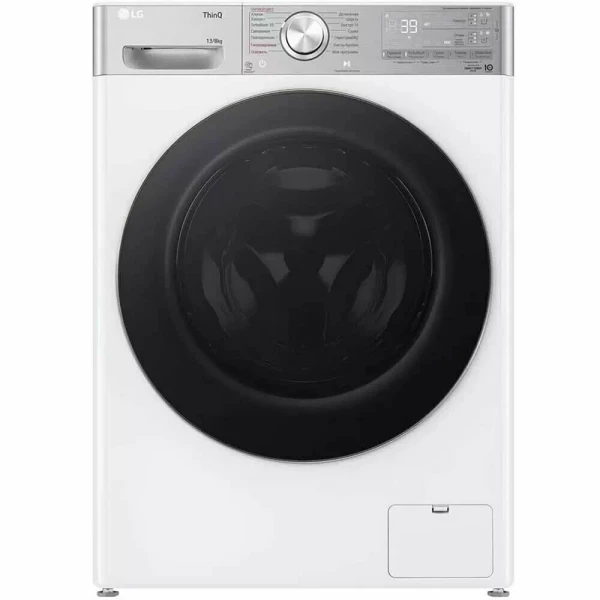 Стирально-сушильная машина LG F4V9LD2W, фронтальная загрузка, 13/8 кг, A класс, 14/5 программ