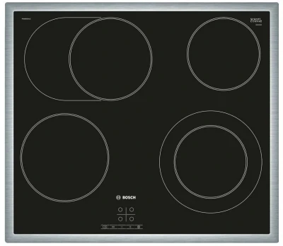 Электрическая варочная панель Bosch PKN645FP2E, независимая, конфорок - 4 шт, панель - стеклокерамика, 8300 Вт
