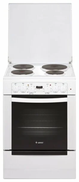 Кухонная плита GEFEST 6140-03, электрическая, эмалированная, 55 л, 4 конфорки 