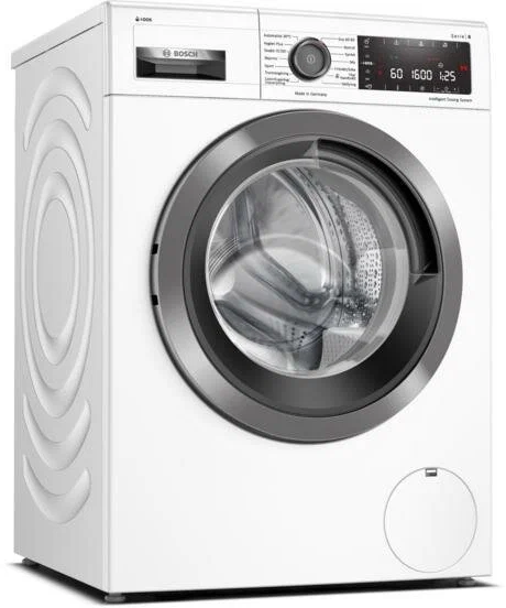Стиральная машина Bosch WAX02KLOSN, Serie 8, белая, 10 кг, 1600 об/мин, 14 программ, инверторная