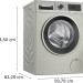Стиральная машина Bosch Serie 4 WGA2440XME, с фронтальной загрузкой, 9кг, 1400об/мин, инверторная, с английской панелью управления